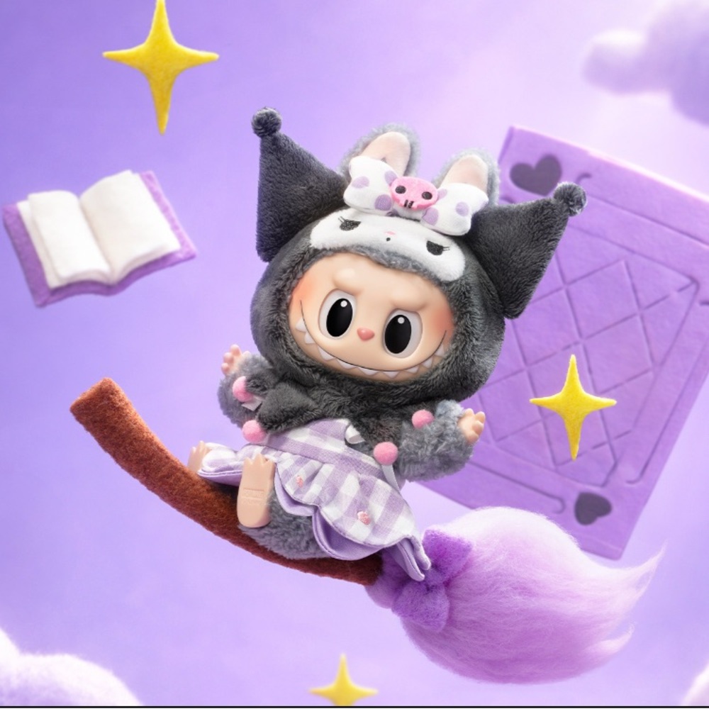 KUROMI - The Monsters x Hello Kitty & Friends Vinyl Plush Pendant Preorder